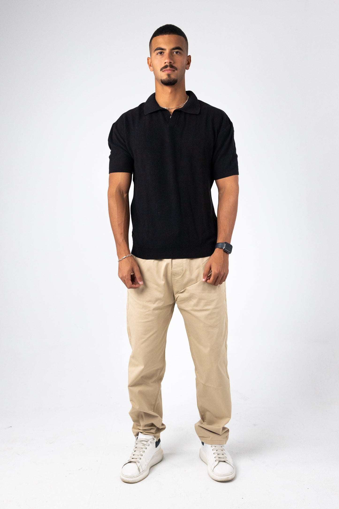 KNITTED POLO T-SHIRT