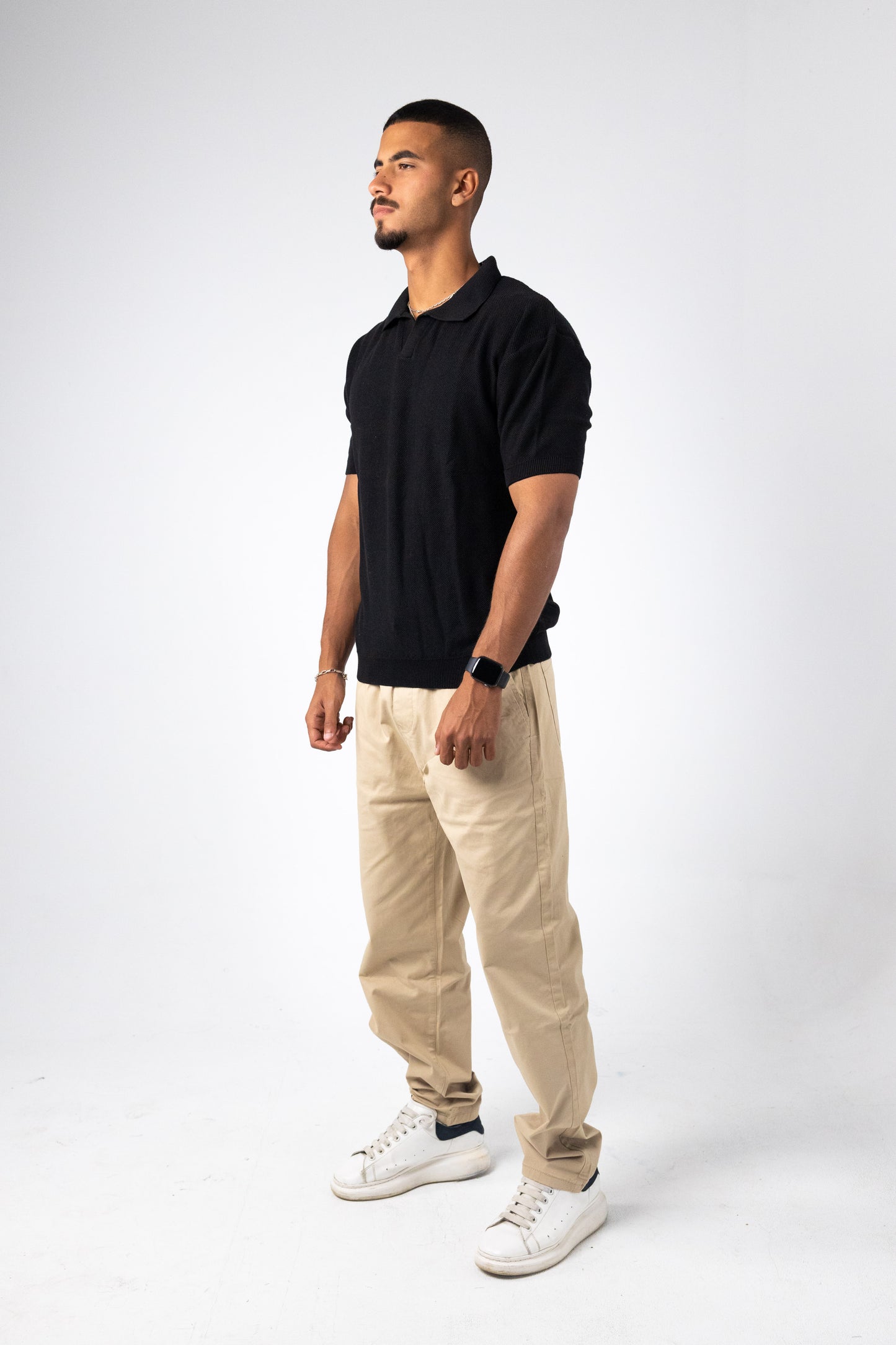 KNITTED POLO T-SHIRT
