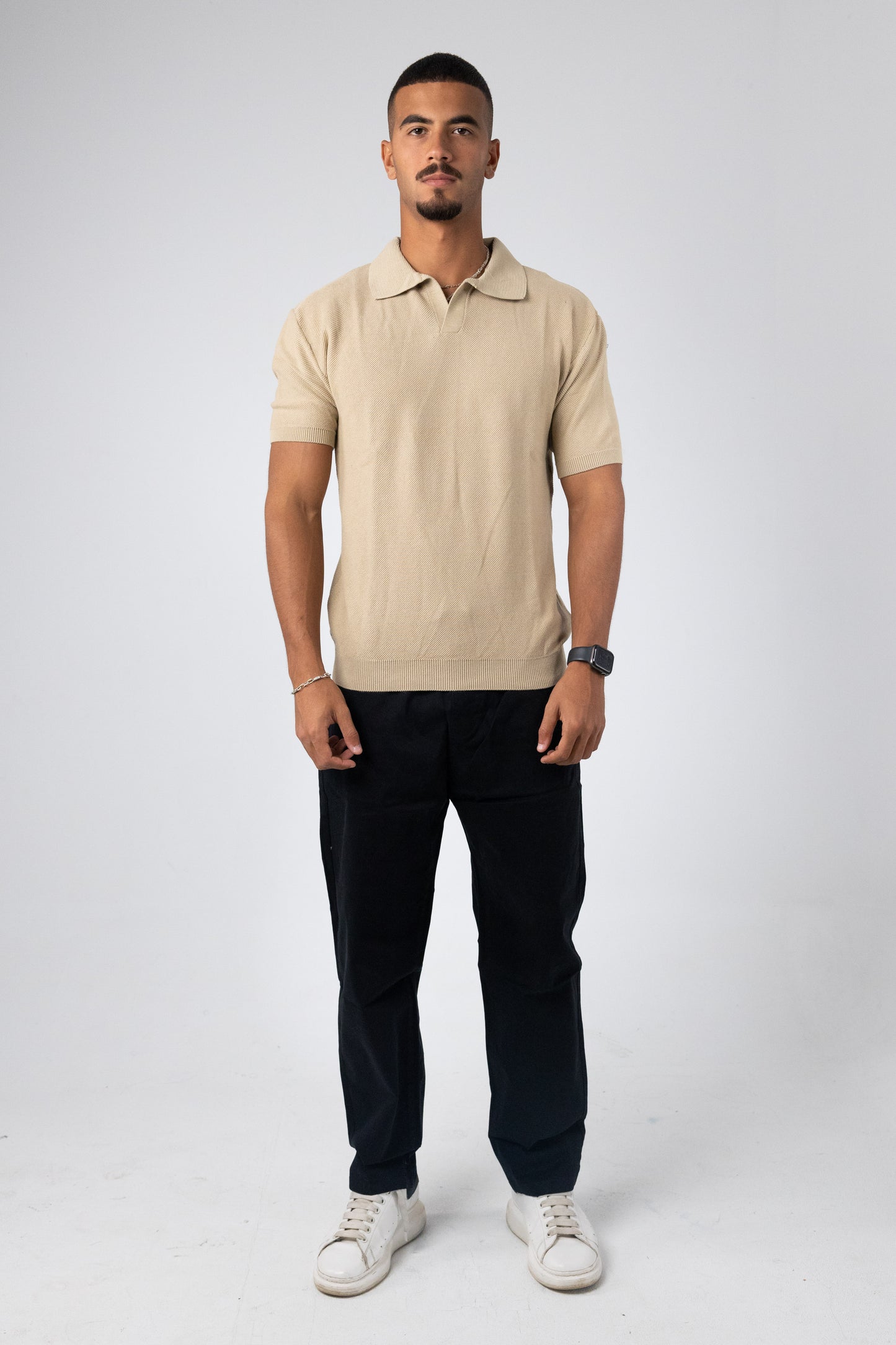 KNITTED POLO T-SHIRT