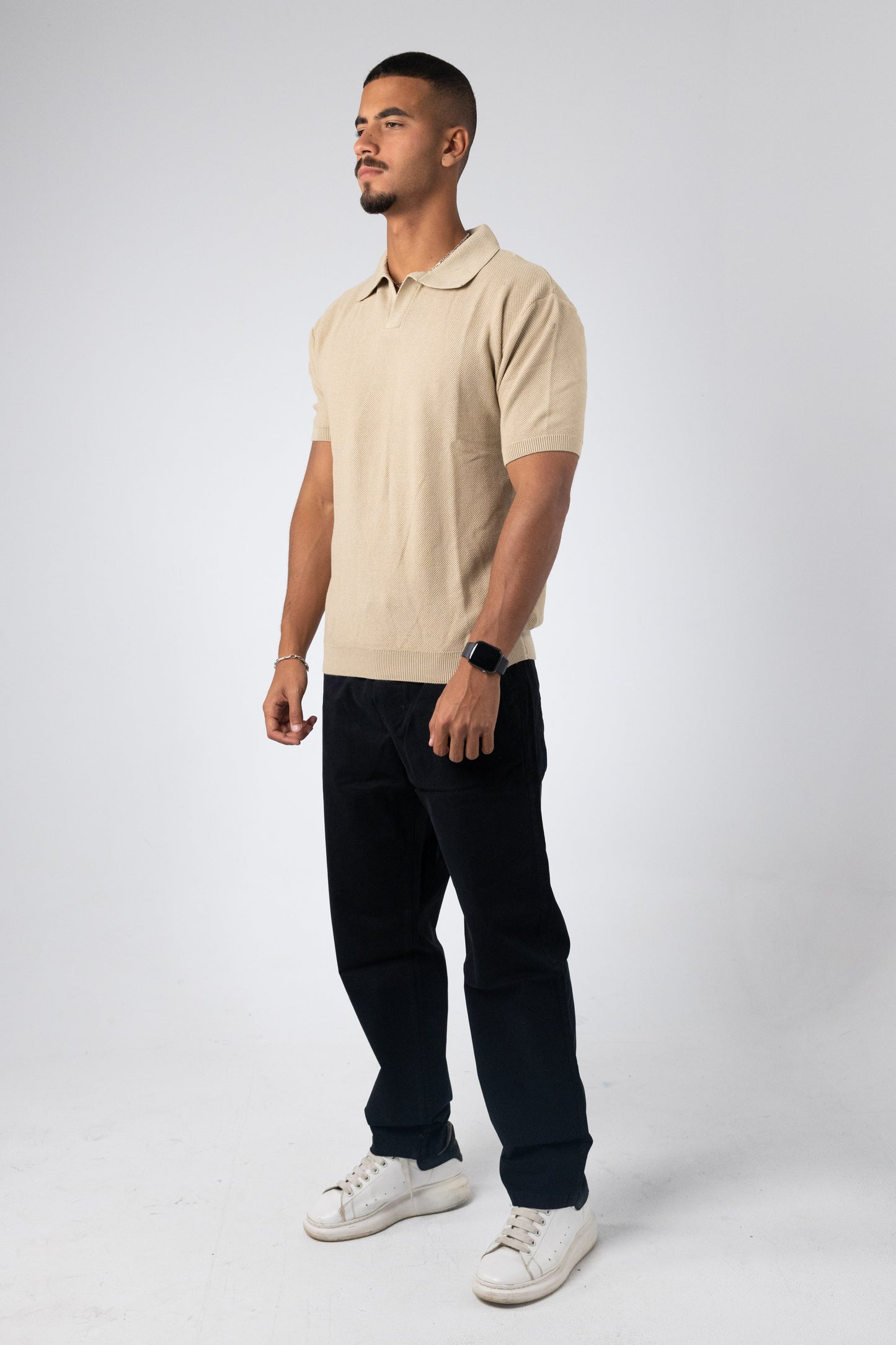 KNITTED POLO T-SHIRT