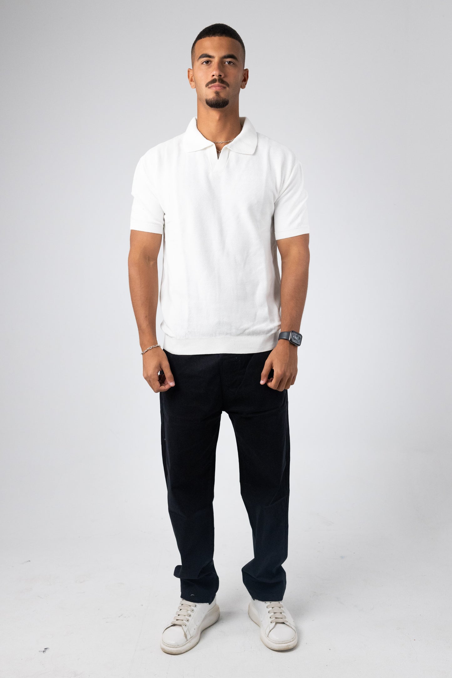 KNITTED POLO T-SHIRT
