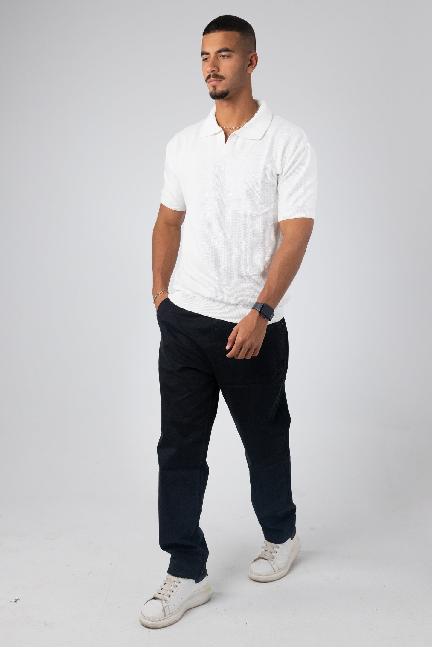 KNITTED POLO T-SHIRT