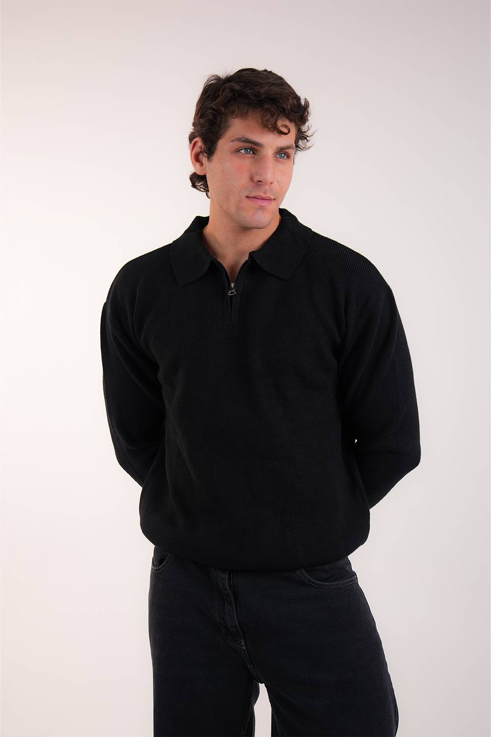 MEN'S KNITTED QUARTER ZIP