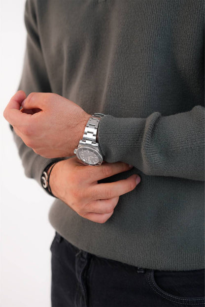 MEN'S KNITTED QUARTER ZIP