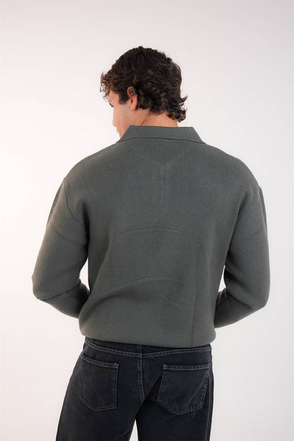 MEN'S KNITTED QUARTER ZIP