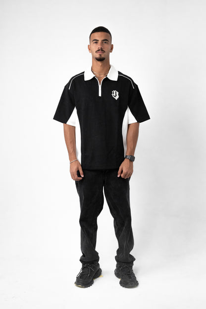 OVERSIZED TWO TONE POLO T-SHIRT