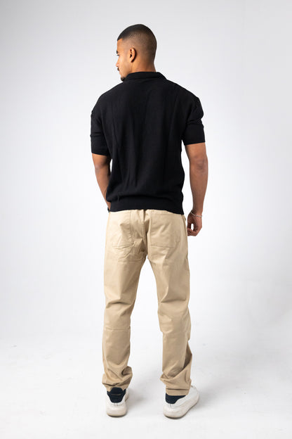 KNITTED POLO T-SHIRT