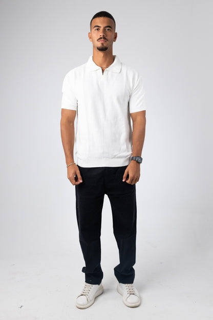 KNITTED POLO T-SHIRT