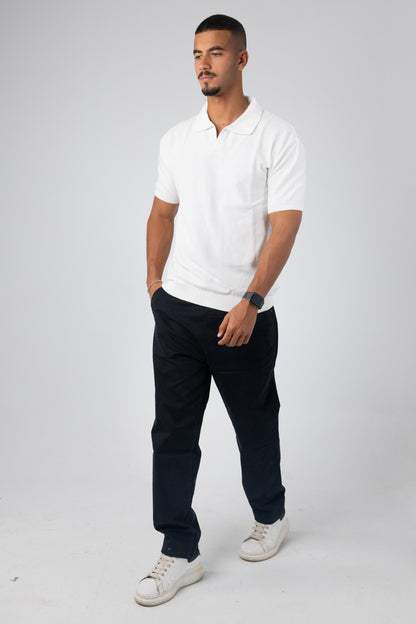 KNITTED POLO T-SHIRT